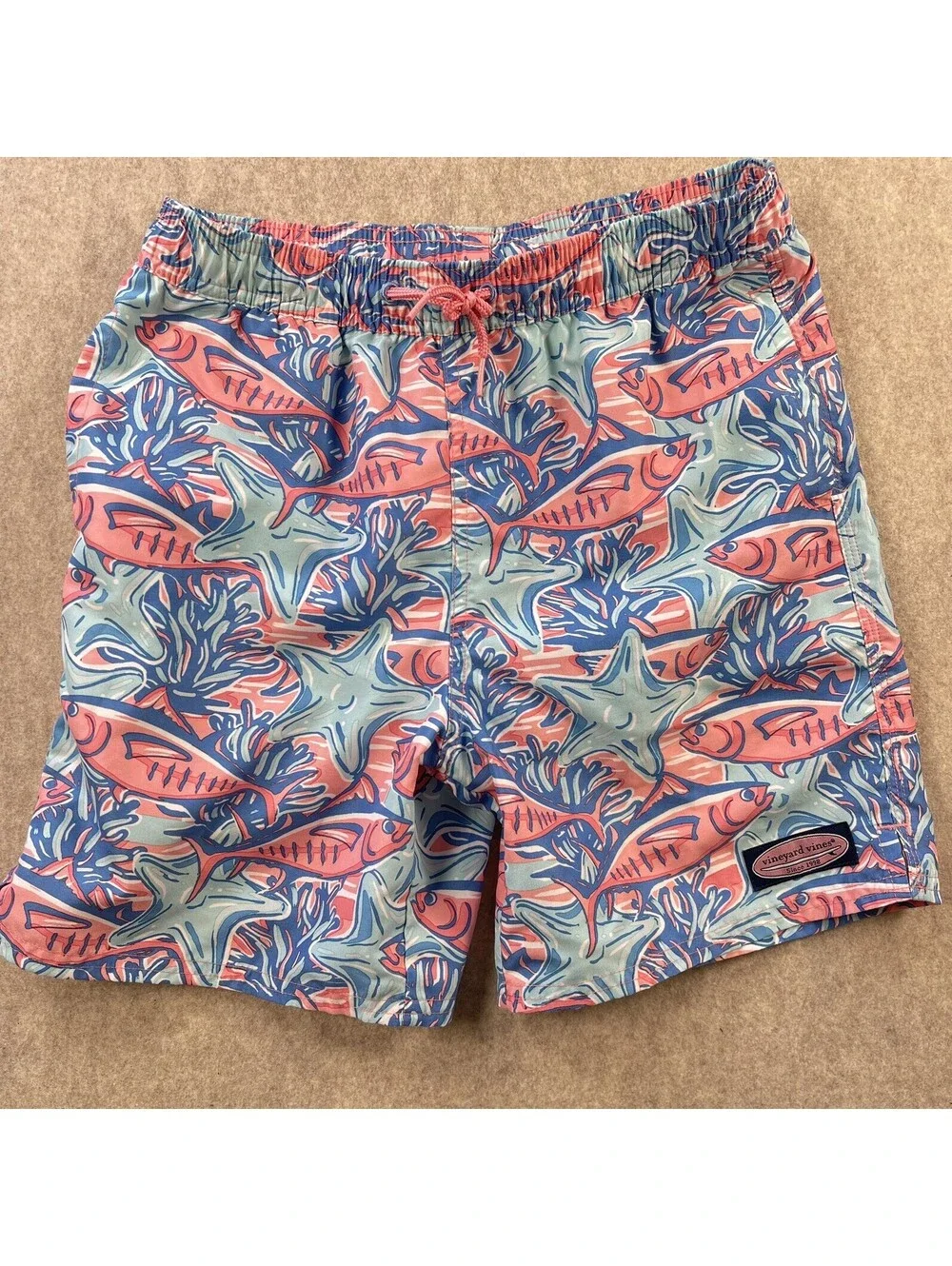 Vineyard Vines Printed Chappy Swim Trunks 6